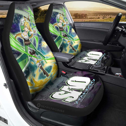 Leafa Car Seat Covers Custom Manga Galaxy Style - Gearcarcover - 1