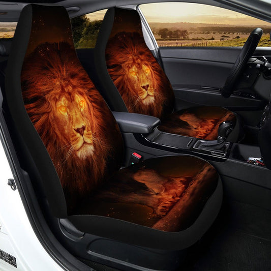Legend Lion Car Seat Covers Custom Wild Animal Car Accessories - Gearcarcover - 2