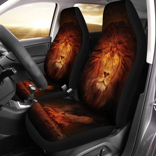 Legend Lion Car Seat Covers Custom Wild Animal Car Accessories - Gearcarcover - 1