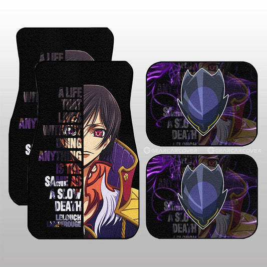 Lelouch Lamperouge Car Floor Mats Custom Car Accessories - Gearcarcover - 1
