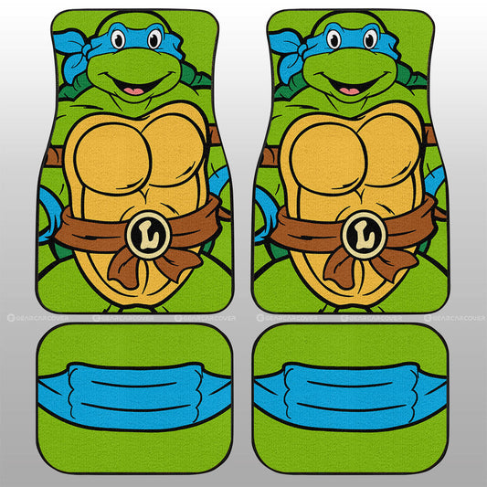 Leonardo Car Floor Mats Custom Ninja Turtle Car Accessories - Gearcarcover - 1