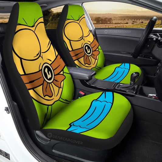 Leonardo Car Seat Covers Custom Ninja Turtle Car Accessories - Gearcarcover - 2