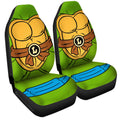 Leonardo Car Seat Covers Custom Ninja Turtle Car Accessories - Gearcarcover - 3