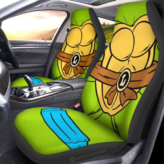 Leonardo Car Seat Covers Custom Ninja Turtle Car Accessories - Gearcarcover - 1