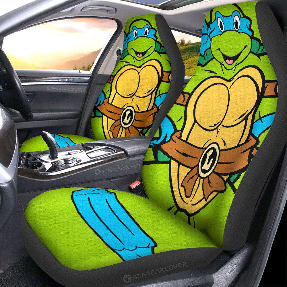 Leonardo Car Seat Covers Custom Ninja Turtle Car Accessories - Gearcarcover - 1