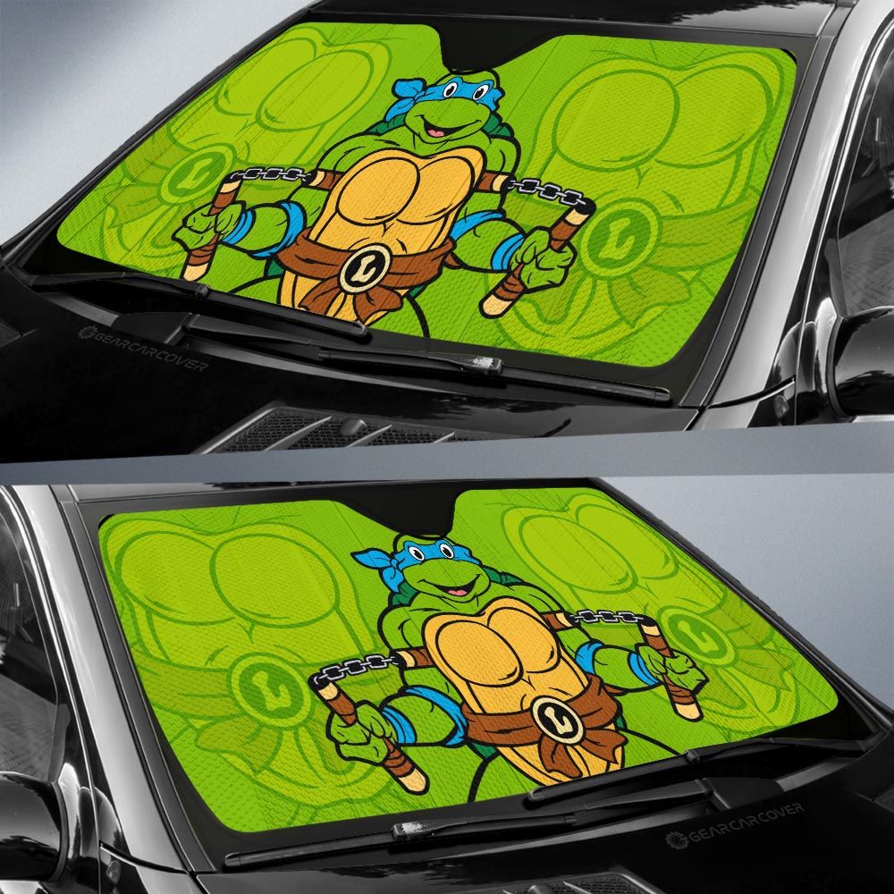 Leonardo Car Sunshade Custom Ninja Turtle Car Accessories - Gearcarcover - 2