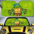 Leonardo Car Sunshade Custom Ninja Turtle Car Accessories - Gearcarcover - 1