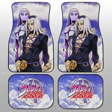 Leone Abbacchio Car Floor Mats Custom Bizarre Adventures - Gearcarcover - 1