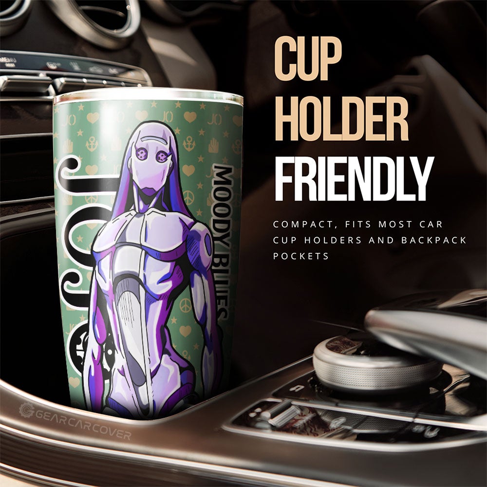 Leone Abbacchio Tumbler Cup Custom Bizarre Adventure Car Accessories - Gearcarcover - 3