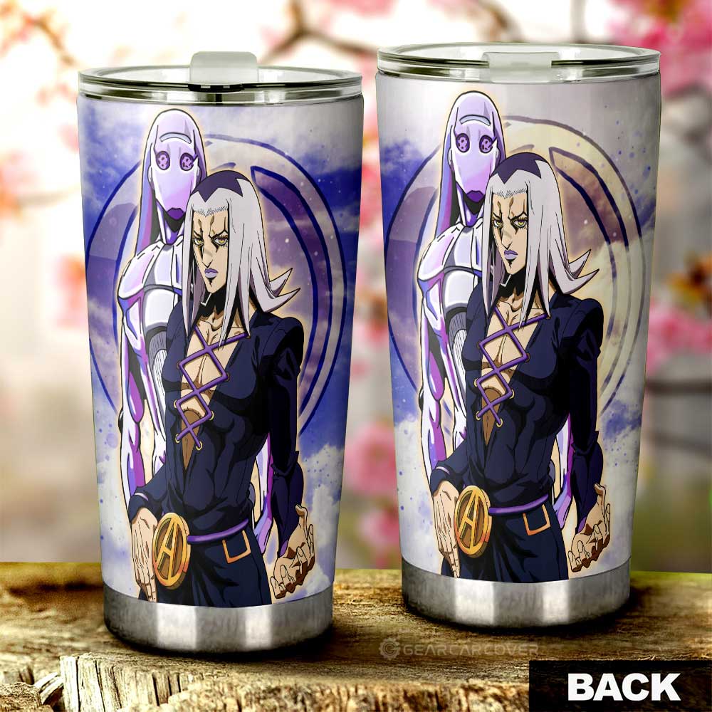 Leone Abbacchio Tumbler Cup Custom Bizarre Adventures - Gearcarcover - 3