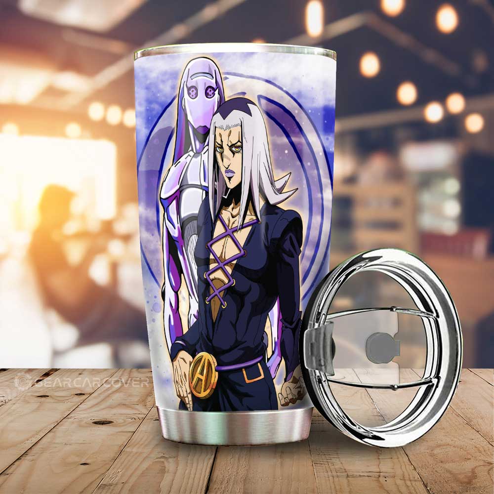 Leone Abbacchio Tumbler Cup Custom Bizarre Adventures - Gearcarcover - 1