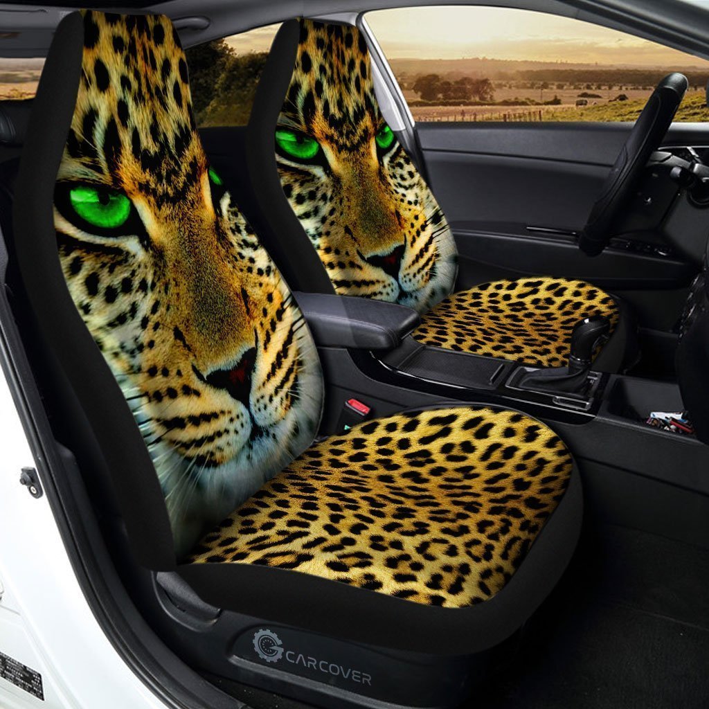 Leopard Car Seat Covers Custom Cool Wild Animal Car Accessories - Gearcarcover - 3