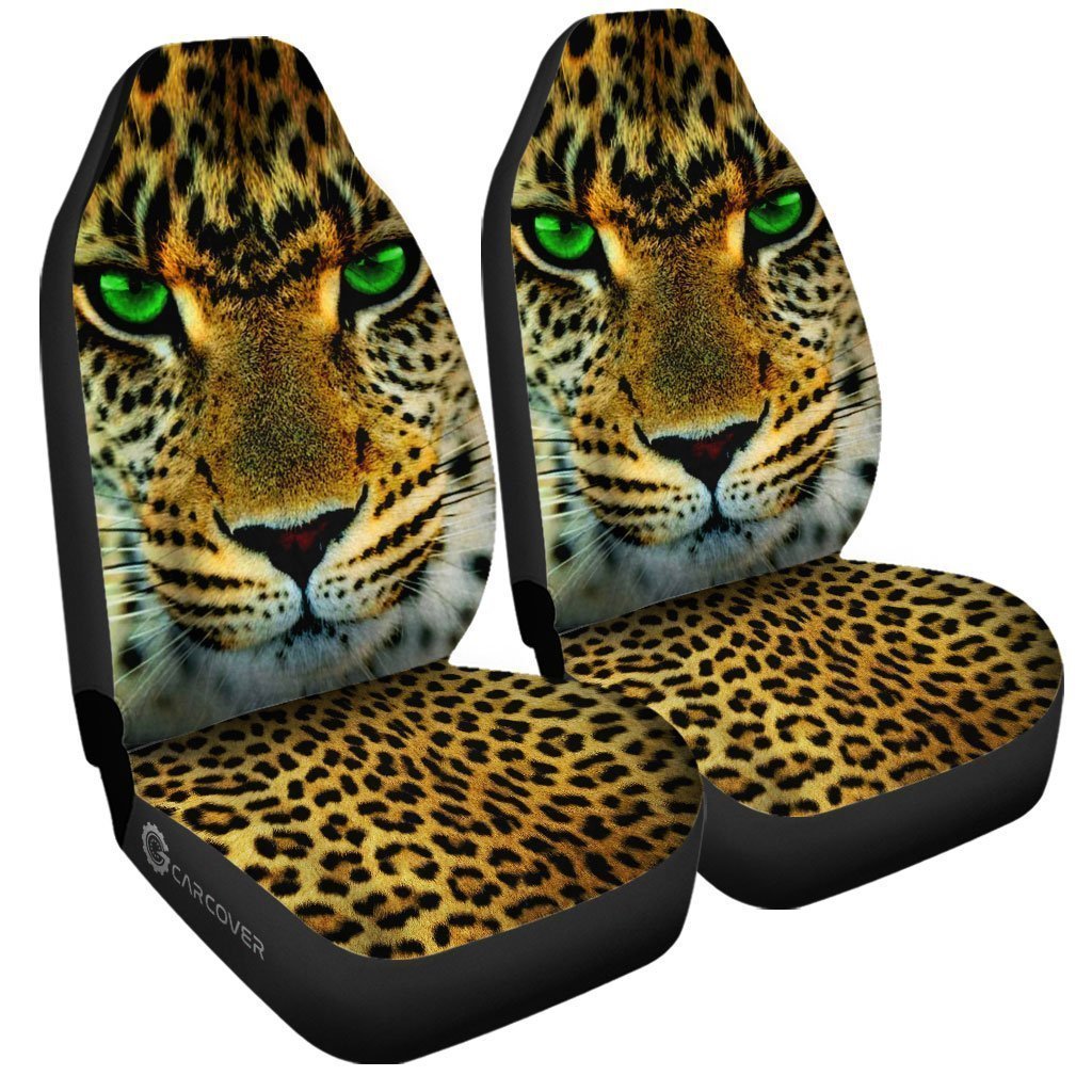 Leopard Car Seat Covers Custom Cool Wild Animal Car Accessories - Gearcarcover - 4
