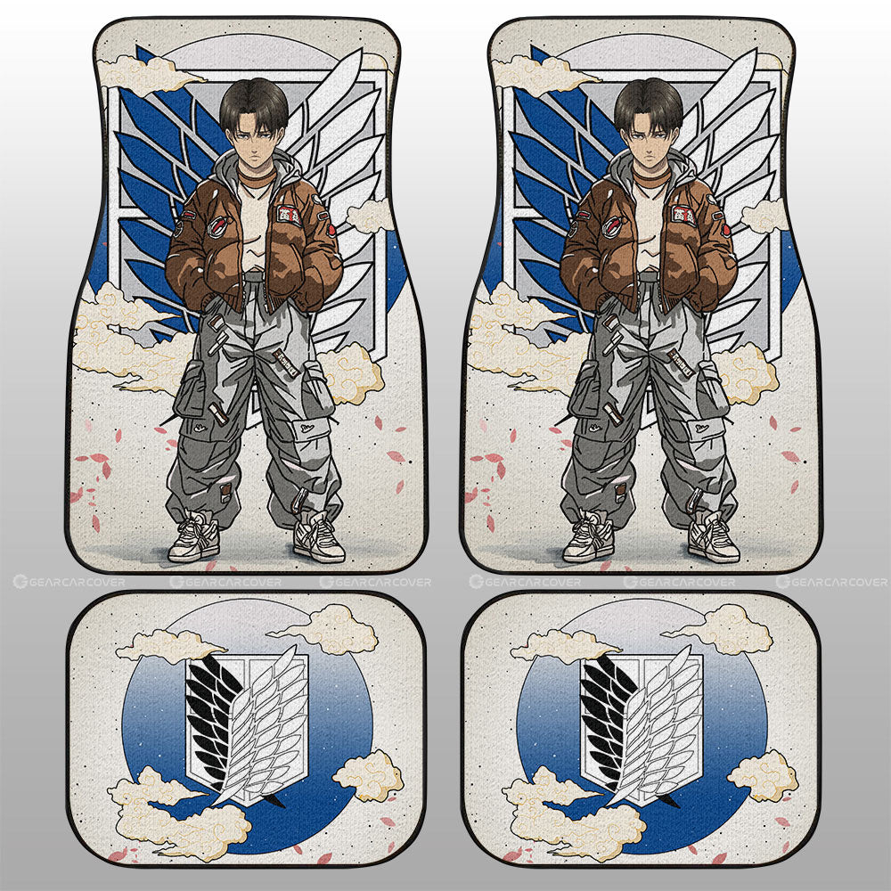 Levi Ackerman Car Floor Mats AOT Collection - Gearcarcover - 1