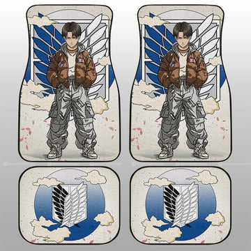 Levi Ackerman Car Floor Mats AOT Collection - Gearcarcover - 1