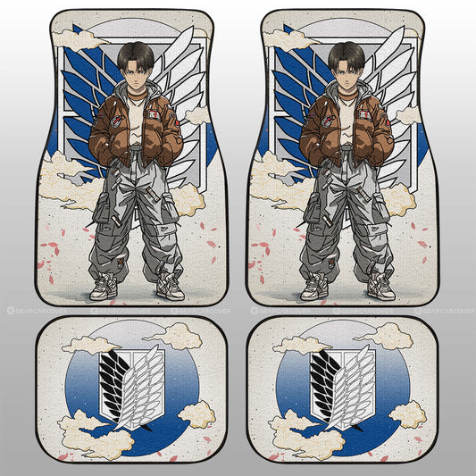 Levi Ackerman Car Floor Mats AOT Collection - Gearcarcover - 1