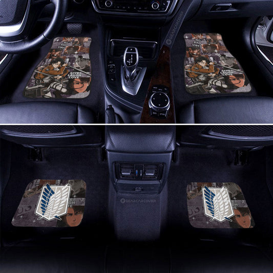 Levi Ackerman Car Floor Mats Custom Car Interior Accessories - Gearcarcover - 2