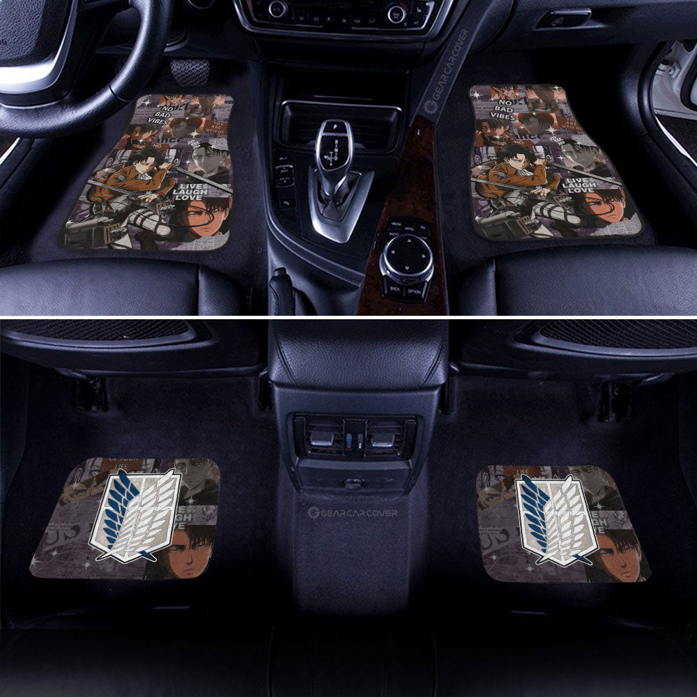 Levi Ackerman Car Floor Mats Custom Car Interior Accessories - Gearcarcover - 2