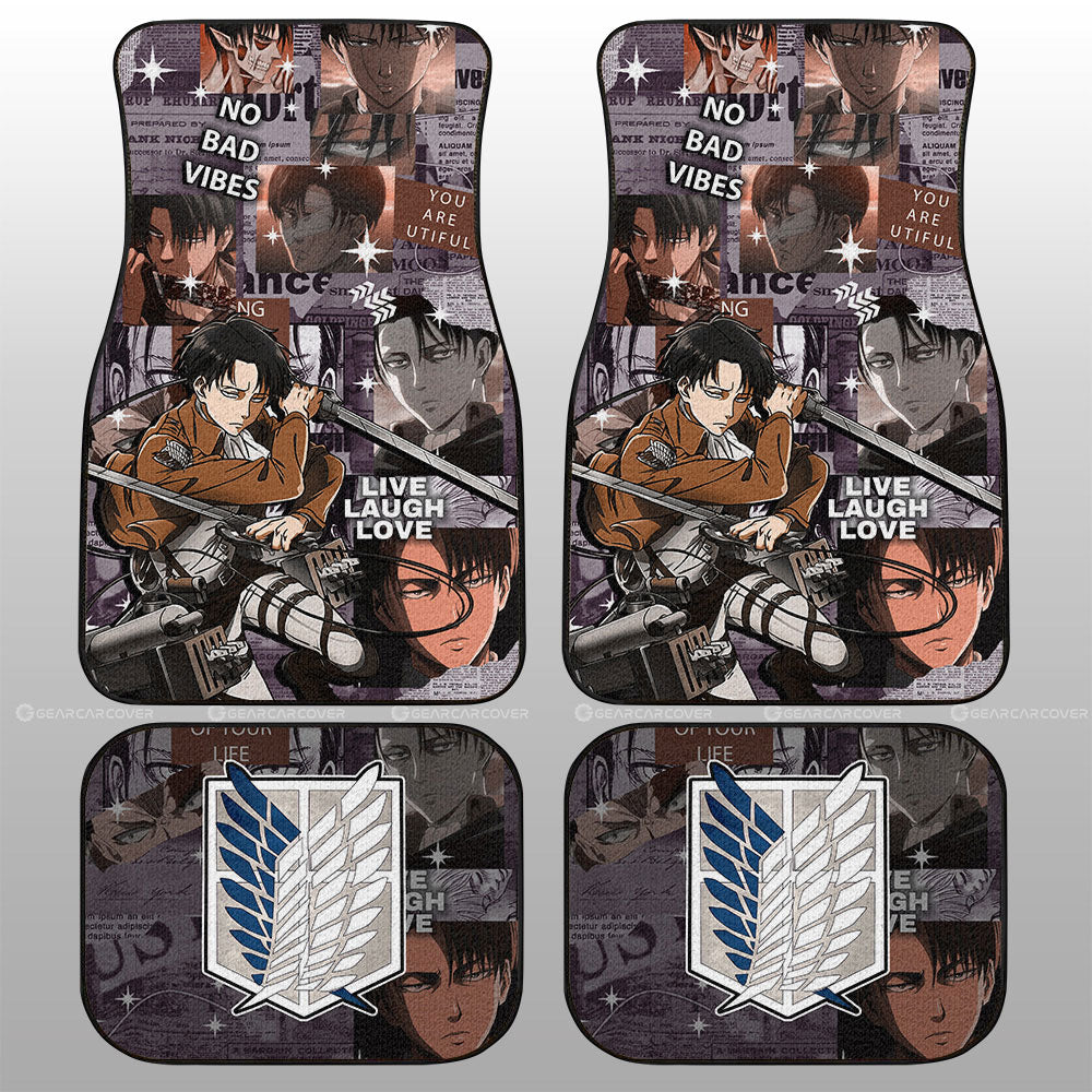 Levi Ackerman Car Floor Mats Custom Car Interior Accessories - Gearcarcover - 1