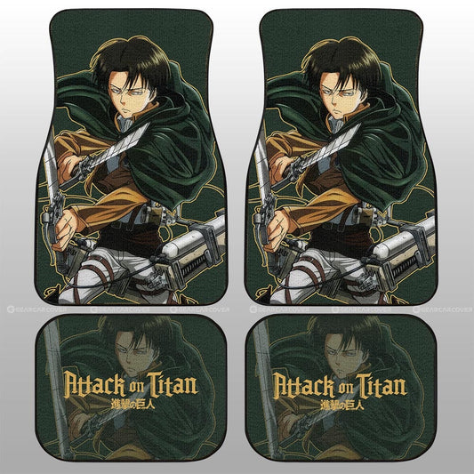 Levi Ackerman Car Floor Mats Custom - Gearcarcover - 2