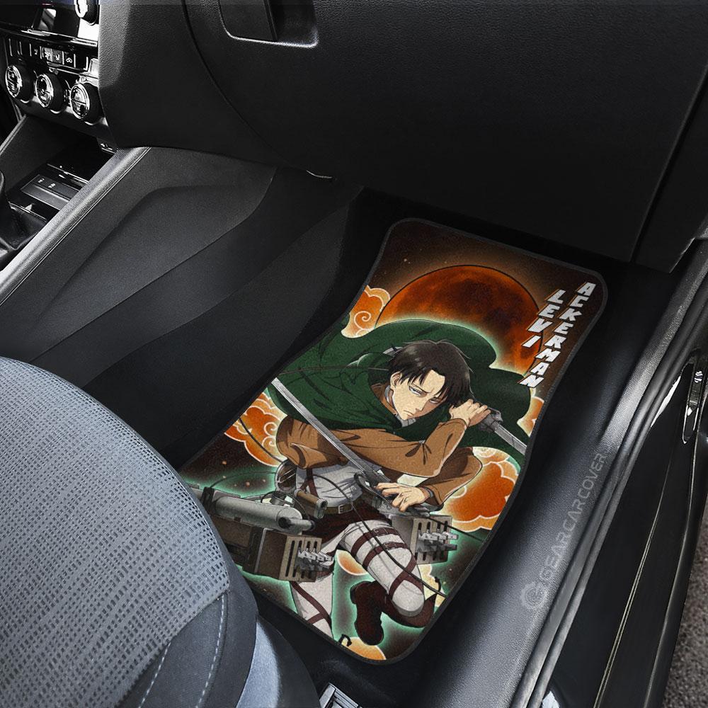 Levi Ackerman Car Floor Mats Custom - Gearcarcover - 4