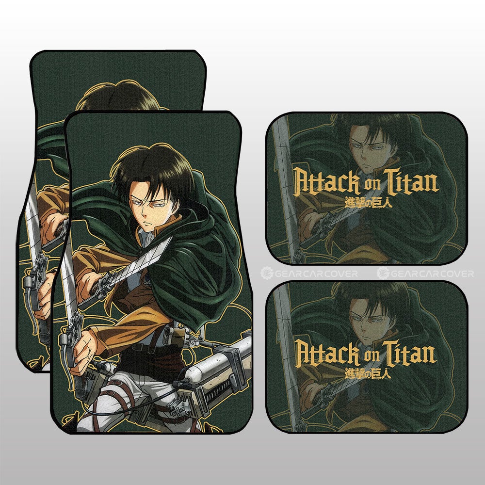Levi Ackerman Car Floor Mats Custom - Gearcarcover - 1