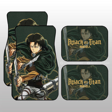Levi Ackerman Car Floor Mats Custom - Gearcarcover - 1