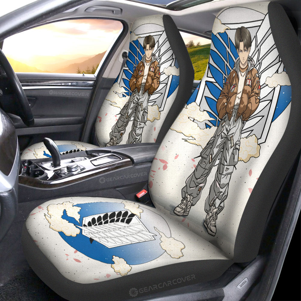 Levi Ackerman Car Seat Covers AOT Collection - Gearcarcover - 1