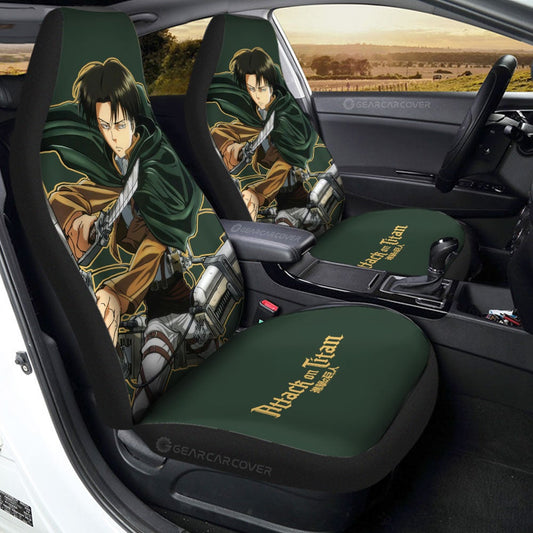 Levi Ackerman Car Seat Covers Custom - Gearcarcover - 1