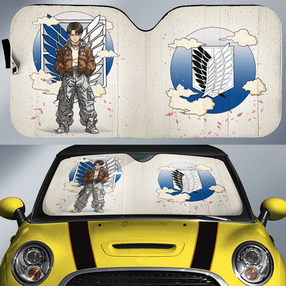 Levi Ackerman Car Sunshade AOT Collection - Gearcarcover - 1
