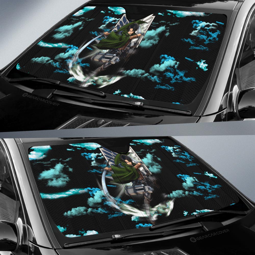 Levi Ackerman Car Sunshade Custom Attack On Titan Anime Car Interior Accessories - Gearcarcover - 3