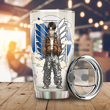 Levi Ackerman Tumbler Cup AOT Collection - Gearcarcover - 1