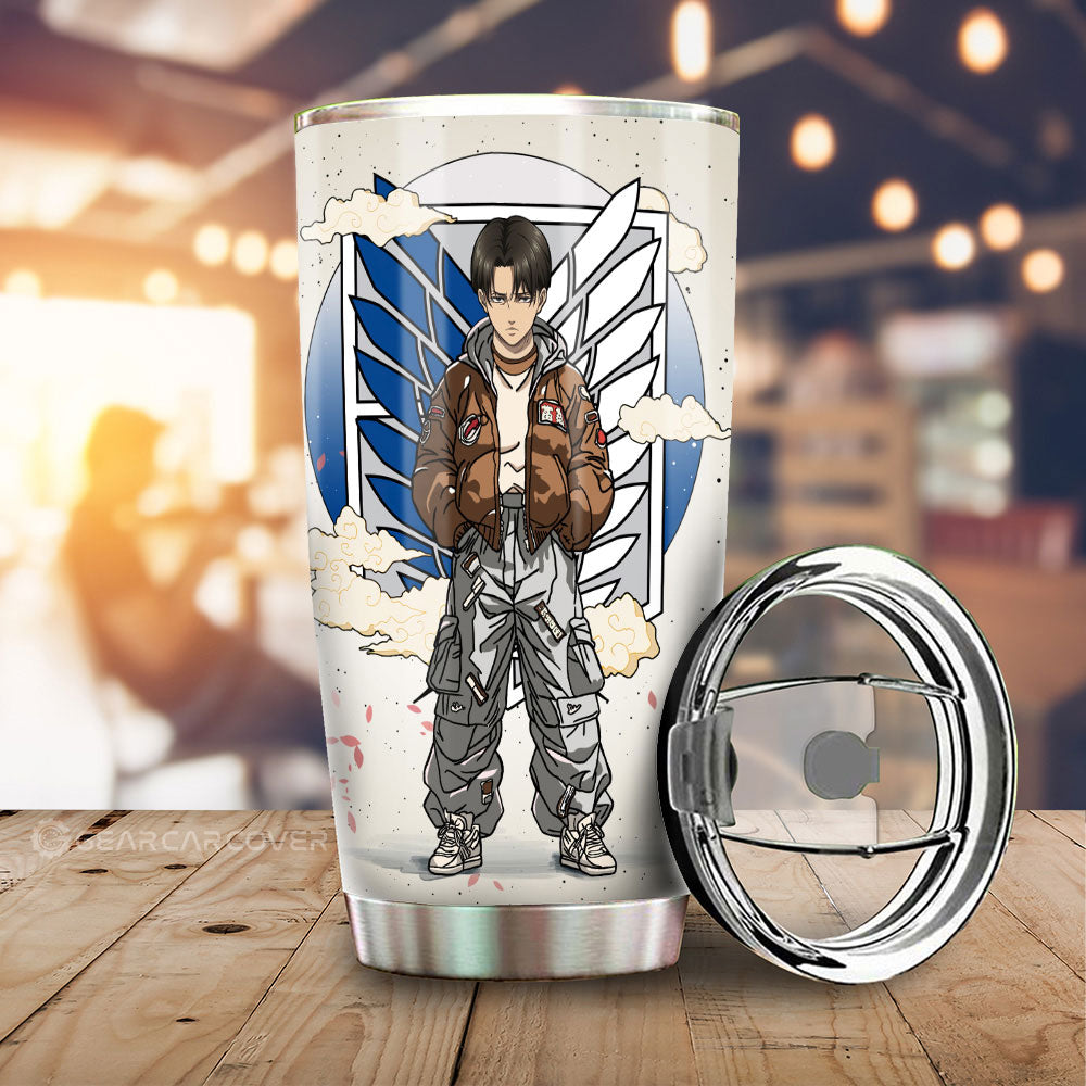 Levi Ackerman Tumbler Cup AOT Collection - Gearcarcover - 1