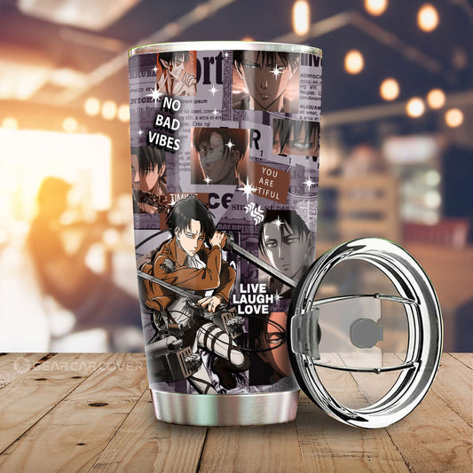 Levi Ackerman Tumbler Cup Custom Car Interior Accessories - Gearcarcover - 1