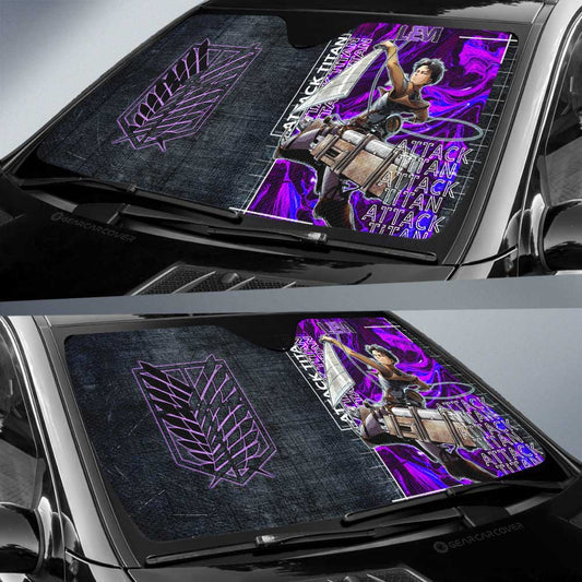 Levi Car Sunshade Custom Attack On Titan Car Accessories - Gearcarcover - 2