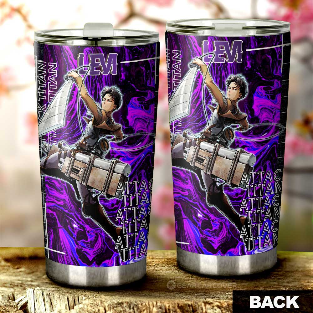 Levi Tumbler Cup Custom Attack On Titan Car Accessories - Gearcarcover - 2