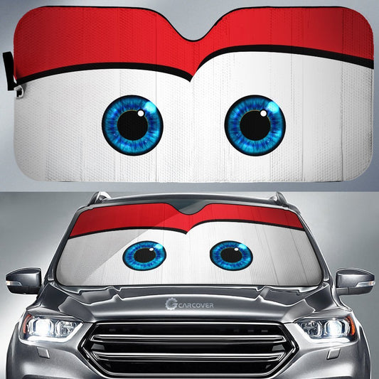 Lightning McQueen Car Eyes Sun Shade Custom Red Car Accessories - Gearcarcover - 1
