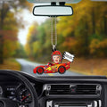 Lightning McQueen Ornament Personalized Baby With Helmet Collection - Gearcarcover - 3