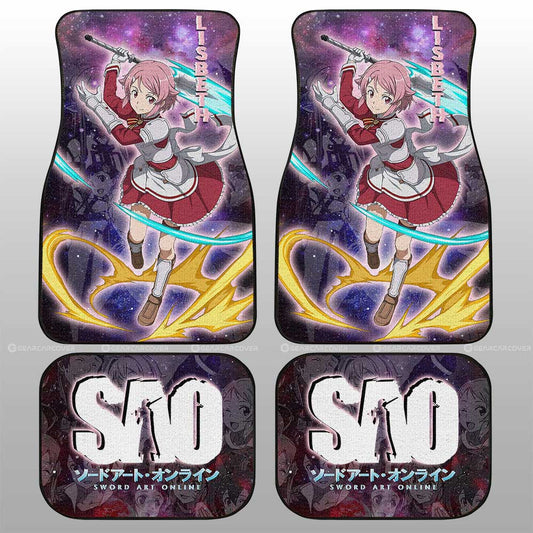 Lisbeth Car Floor Mats Custom Manga Galaxy Style - Gearcarcover - 2