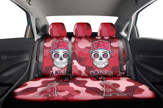Los Angeles Angels Car Back Seat Covers Skull Theme Collection - Gearcarcover - 2