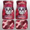 Los Angeles Angels Car Floor Mats Skull Theme Collection - Gearcarcover - 1