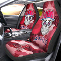 Los Angeles Angels Car Seat Covers Skull Theme Collection - Gearcarcover - 1