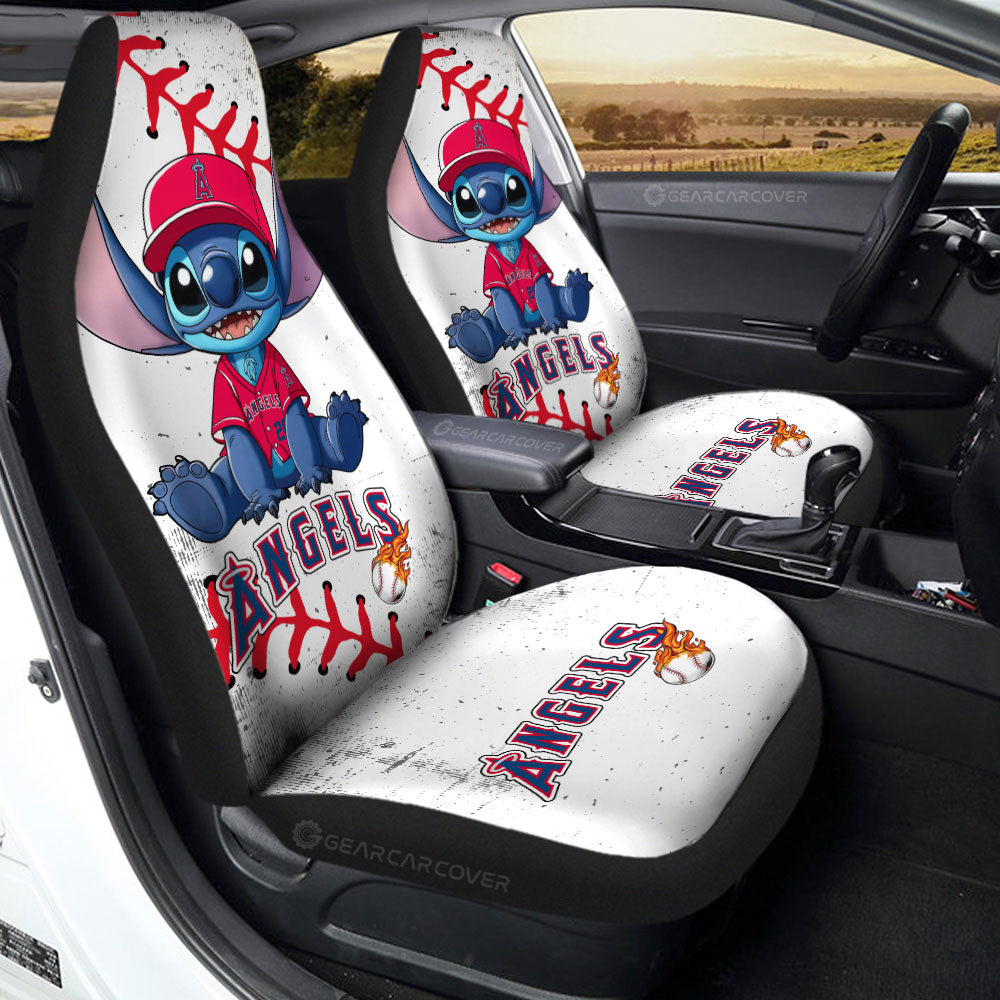 Los Angeles Angels Car Seat Covers Stitch Theme Collection - Gearcarcover - 2