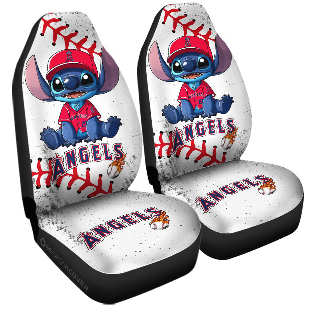 Los Angeles Angels Car Seat Covers Stitch Theme Collection - Gearcarcover - 3