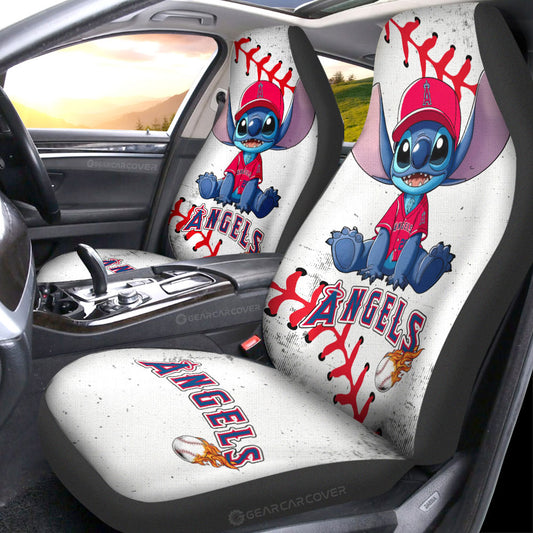 Los Angeles Angels Car Seat Covers Stitch Theme Collection - Gearcarcover - 1