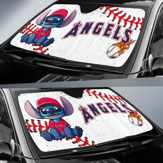Los Angeles Angels Car Sunshade Stitch Theme Collection - Gearcarcover - 2