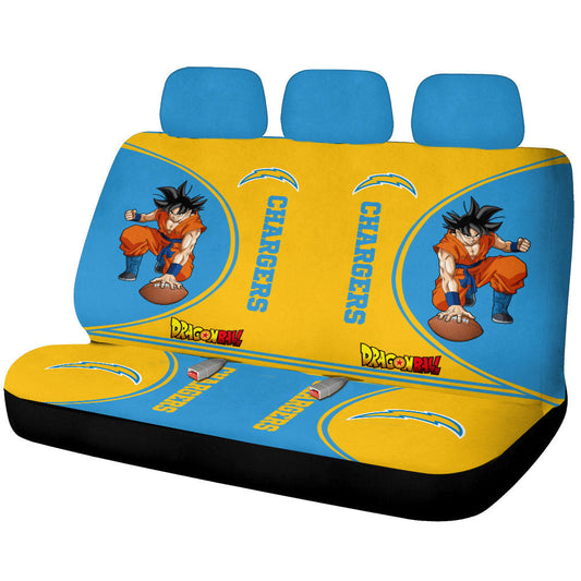 Los Angeles Chargers Car Back Seat Covers Custom Car Accessories For Fans - Gearcarcover - 1