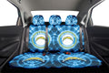 Los Angeles Chargers Car Back Seat Covers Custom Tie Dye Car Accessories - Gearcarcover - 2