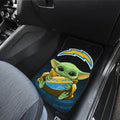 Los Angeles Chargers Car Floor Mats Baby Yoda Car Accessories For Fan - Gearcarcover - 3