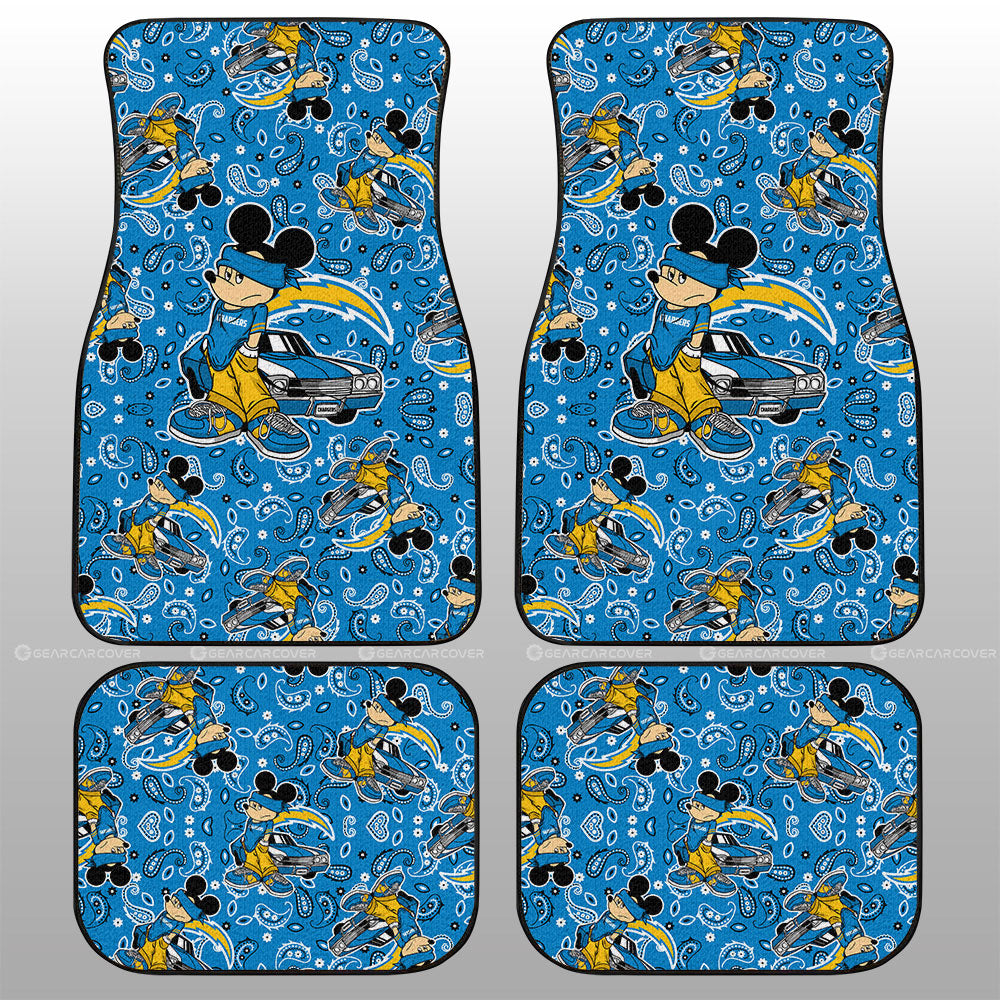 Los Angeles Chargers Car Floor Mats Cartoon Theme Collection - Gearcarcover - 1